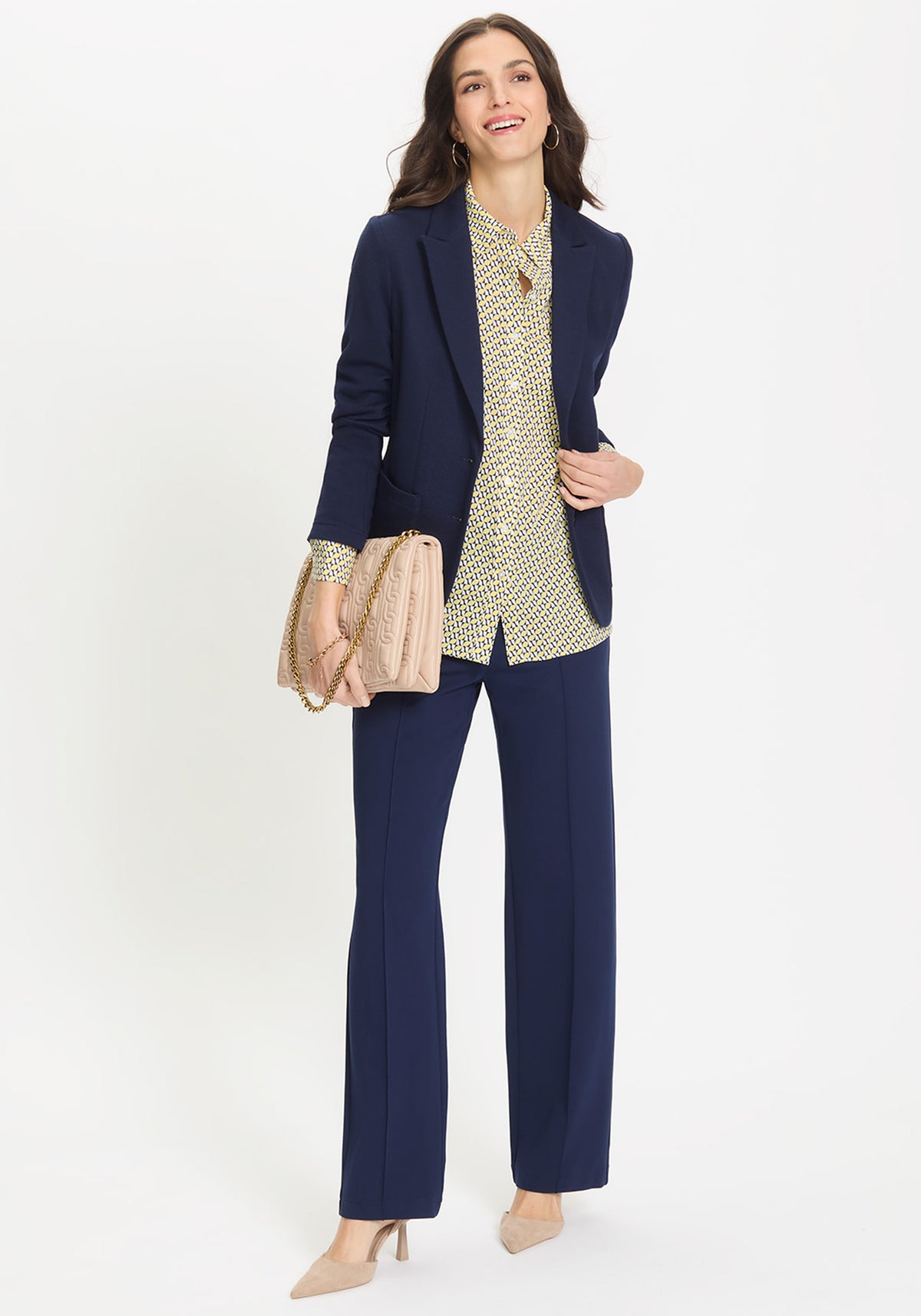 Anna Fit Loose Leg Knit Trouser