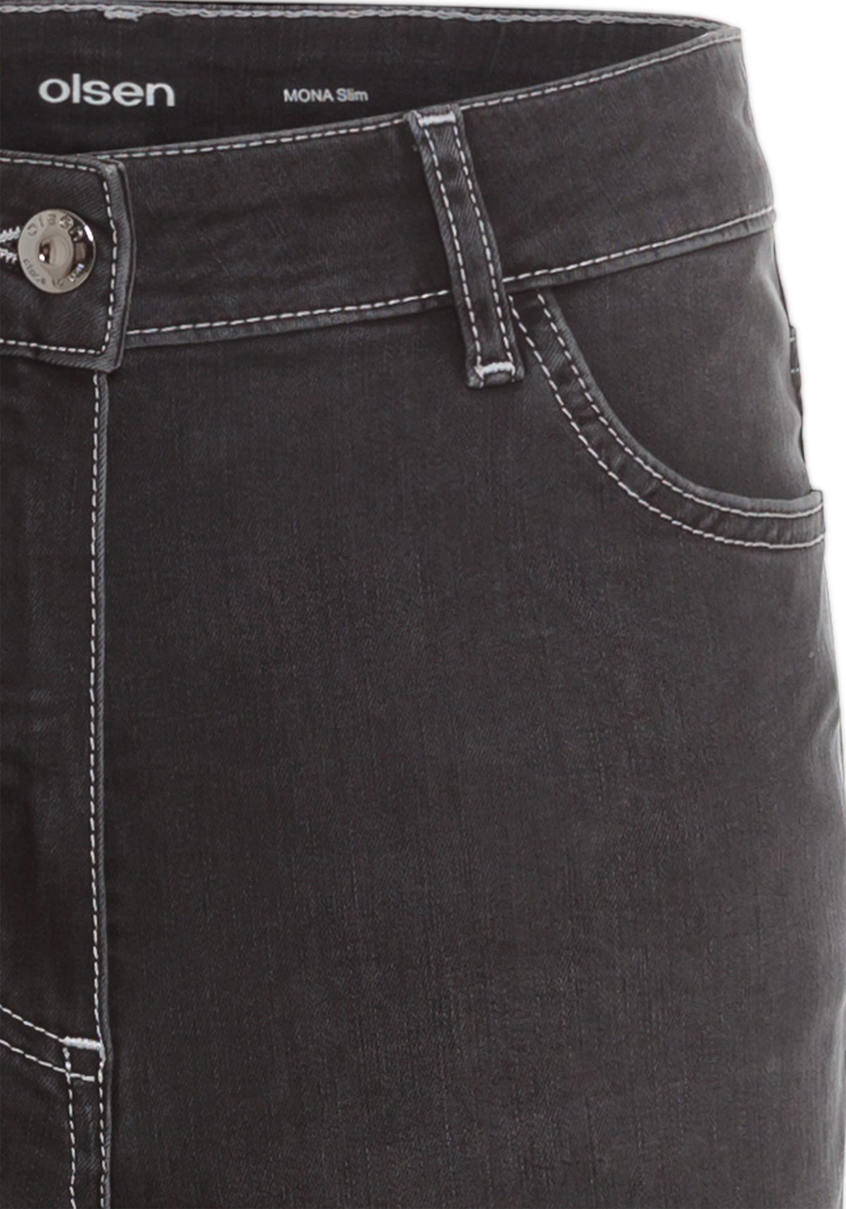Mona Fit Slim Leg Dark Washed Jeans