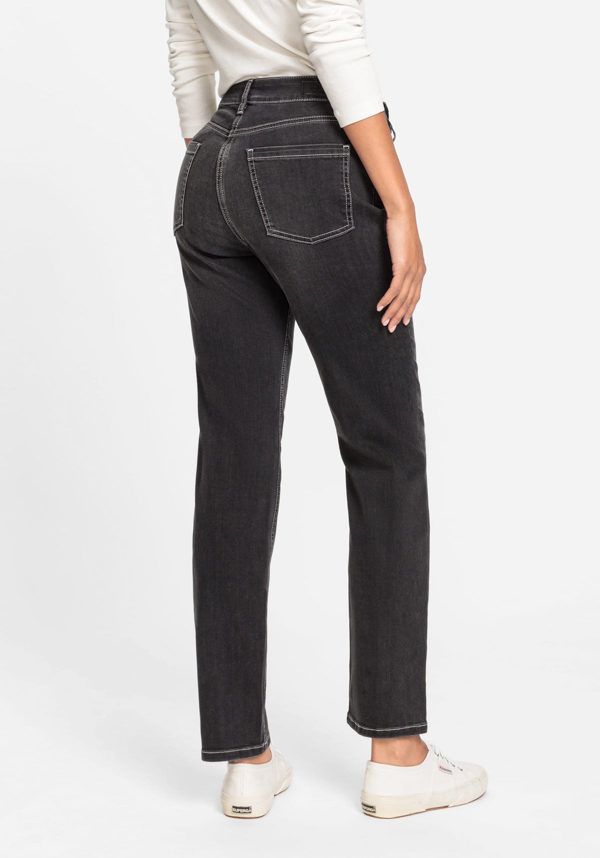 Mona Fit Slim Leg Dark Washed Jeans