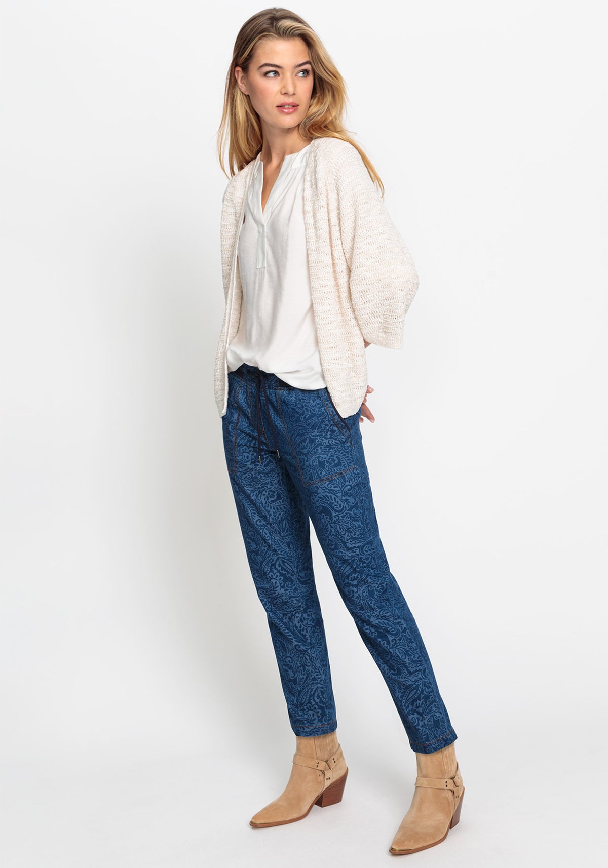 Pantalon en denim Lisa Fit Paisley