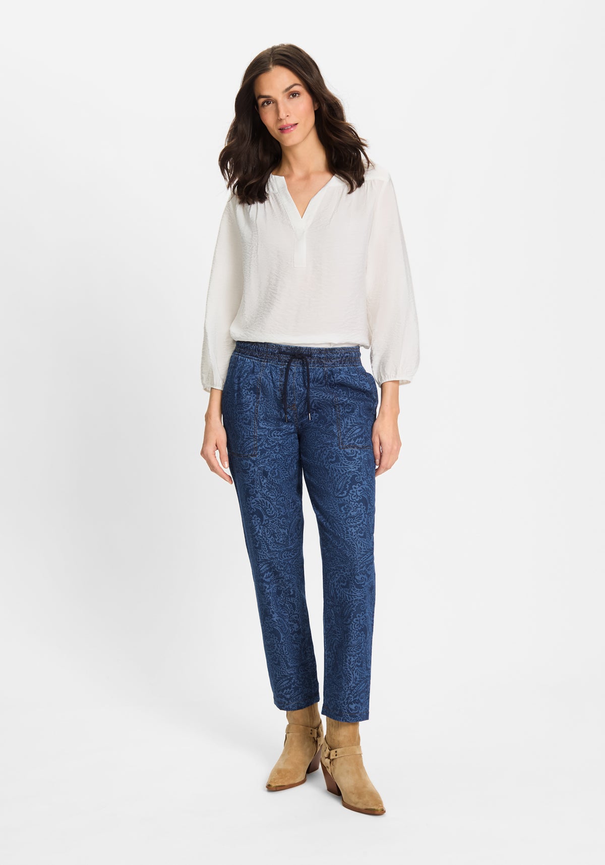 Pantalon en denim Lisa Fit Paisley