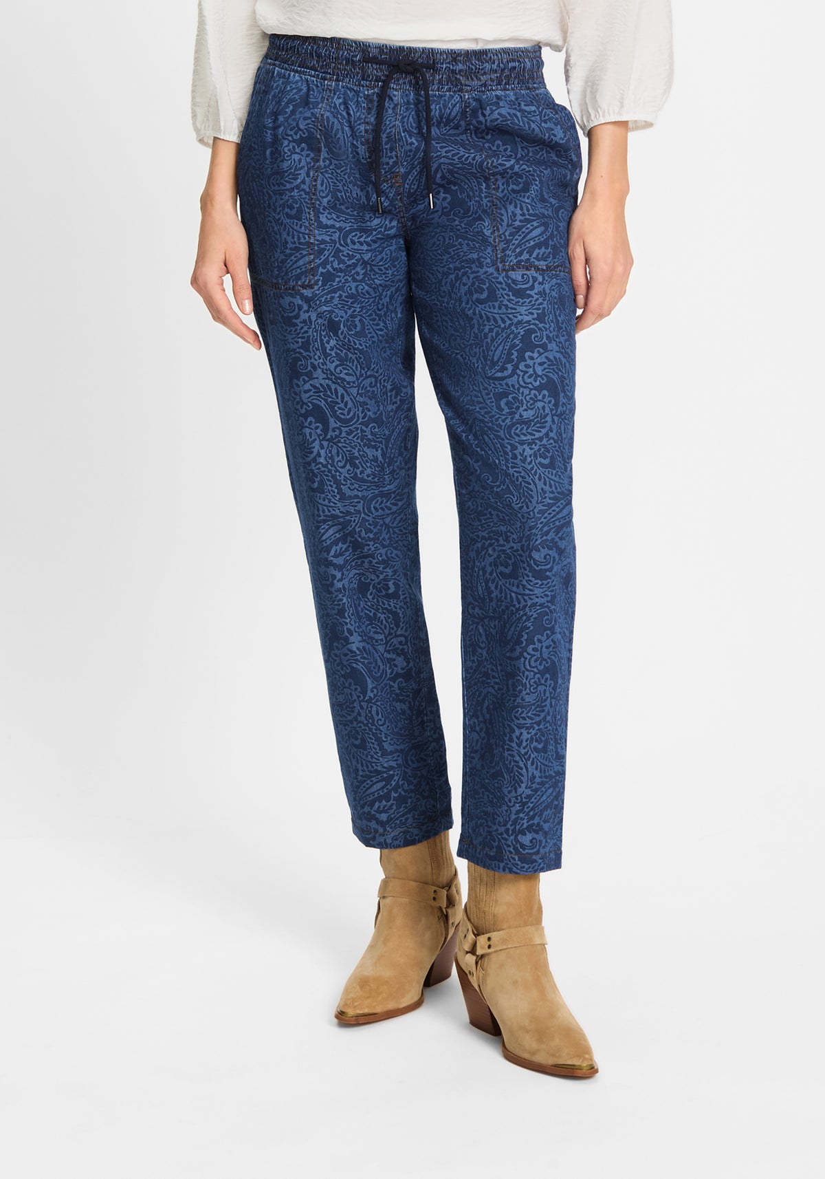 Pantalon en denim Lisa Fit Paisley
