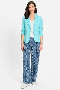 Anna Fit Ikat Print Pull-On Pant