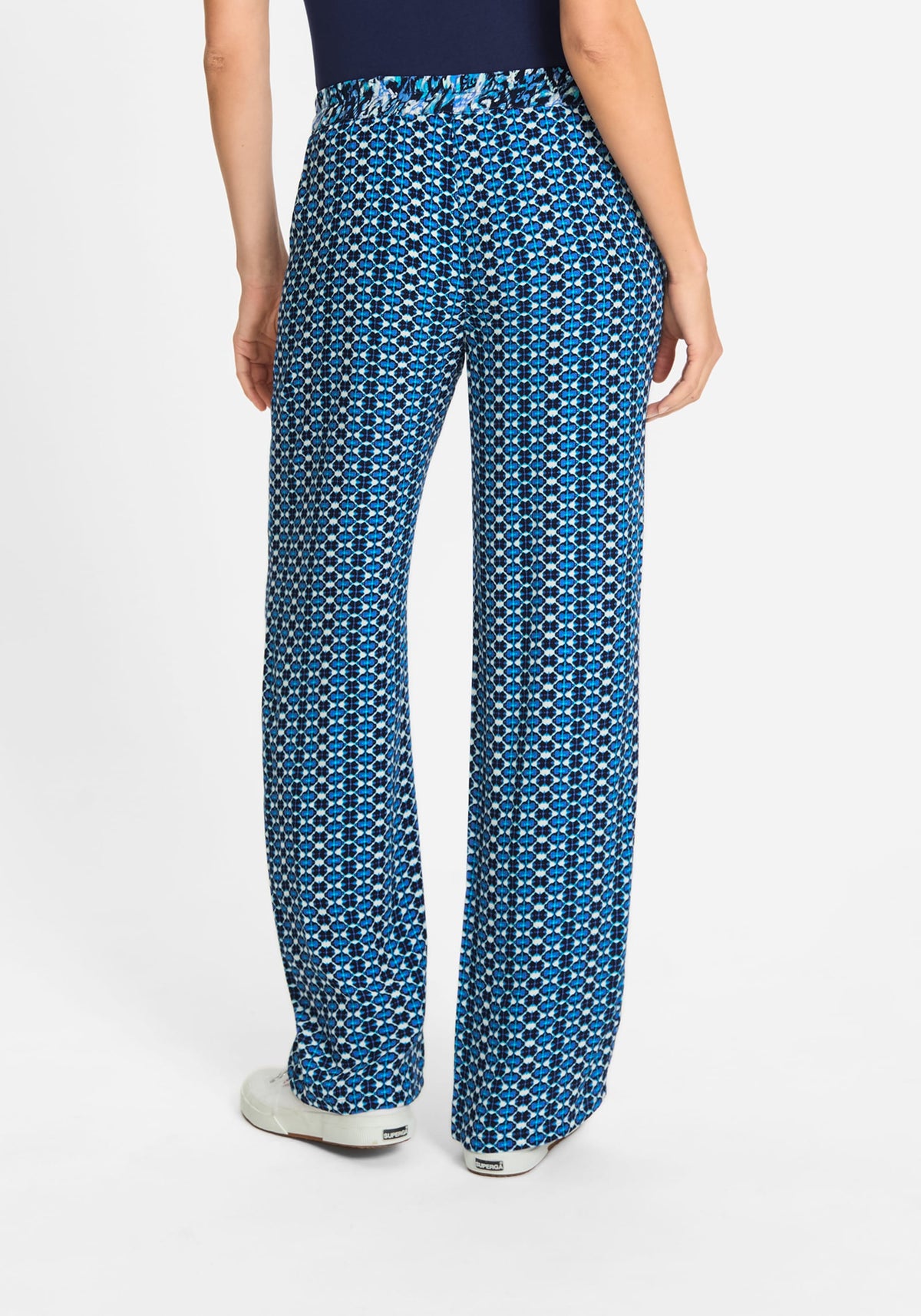 Anna Fit Ikat Print Pull-On Pant
