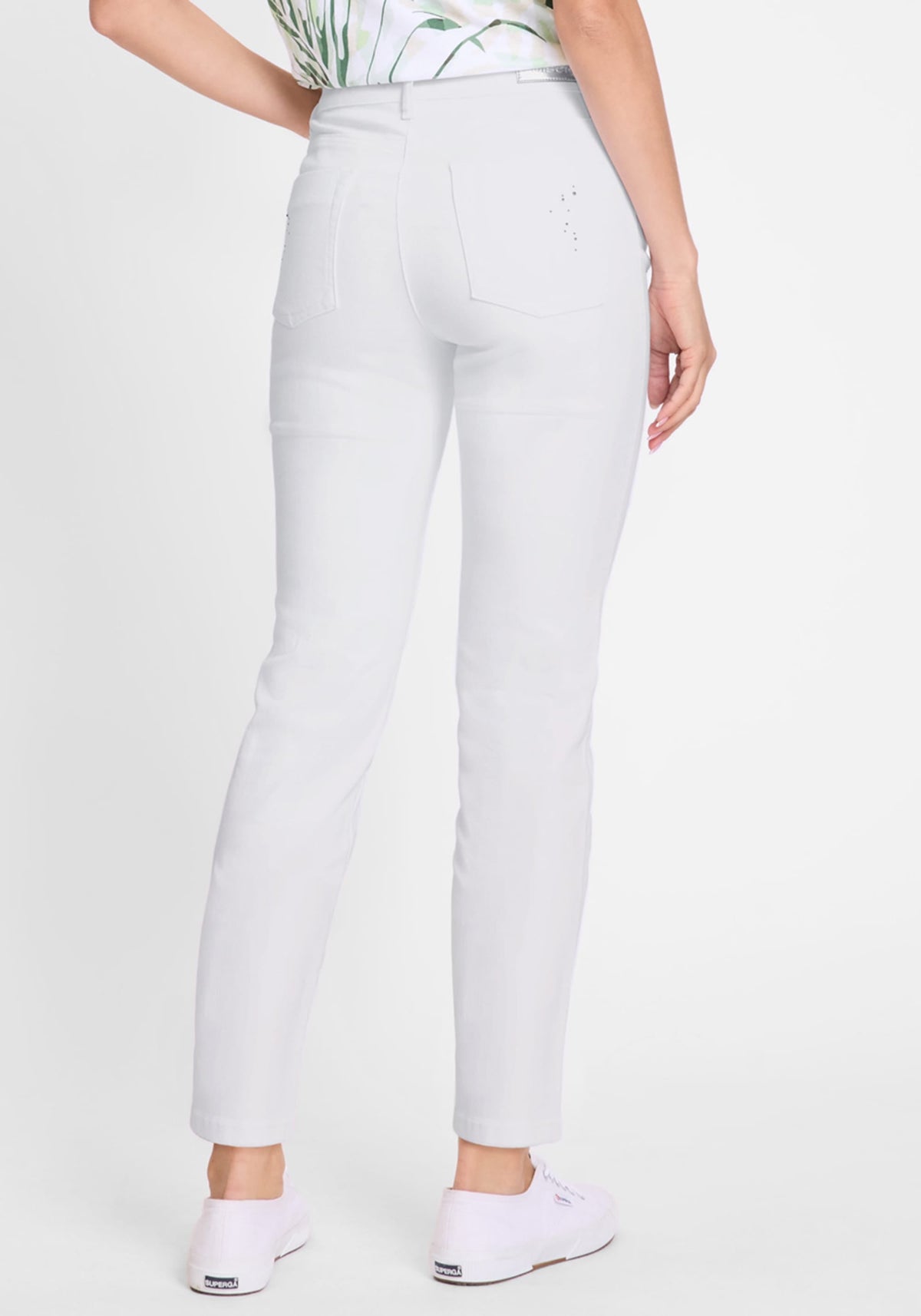 Lisa Fit Straight Embellished Jean