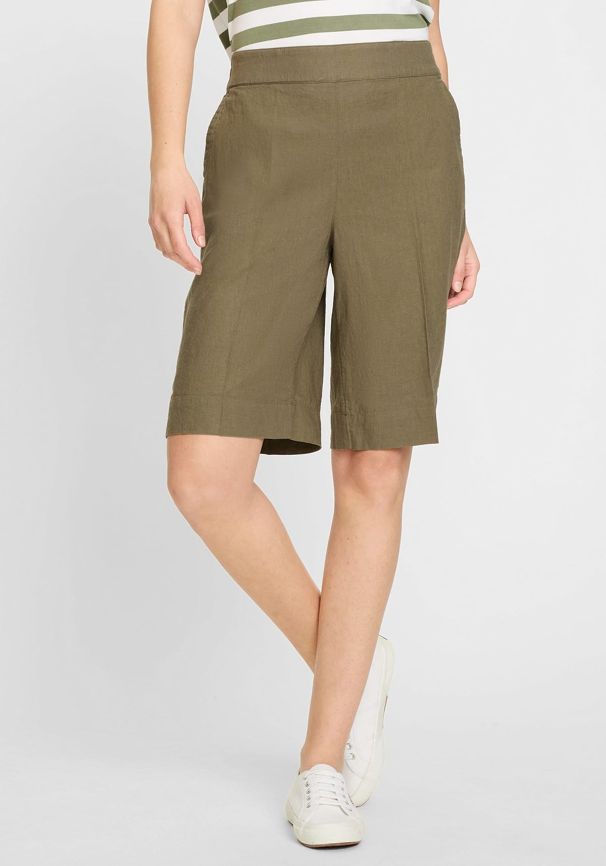 Mona Fit Viscose Linen Short