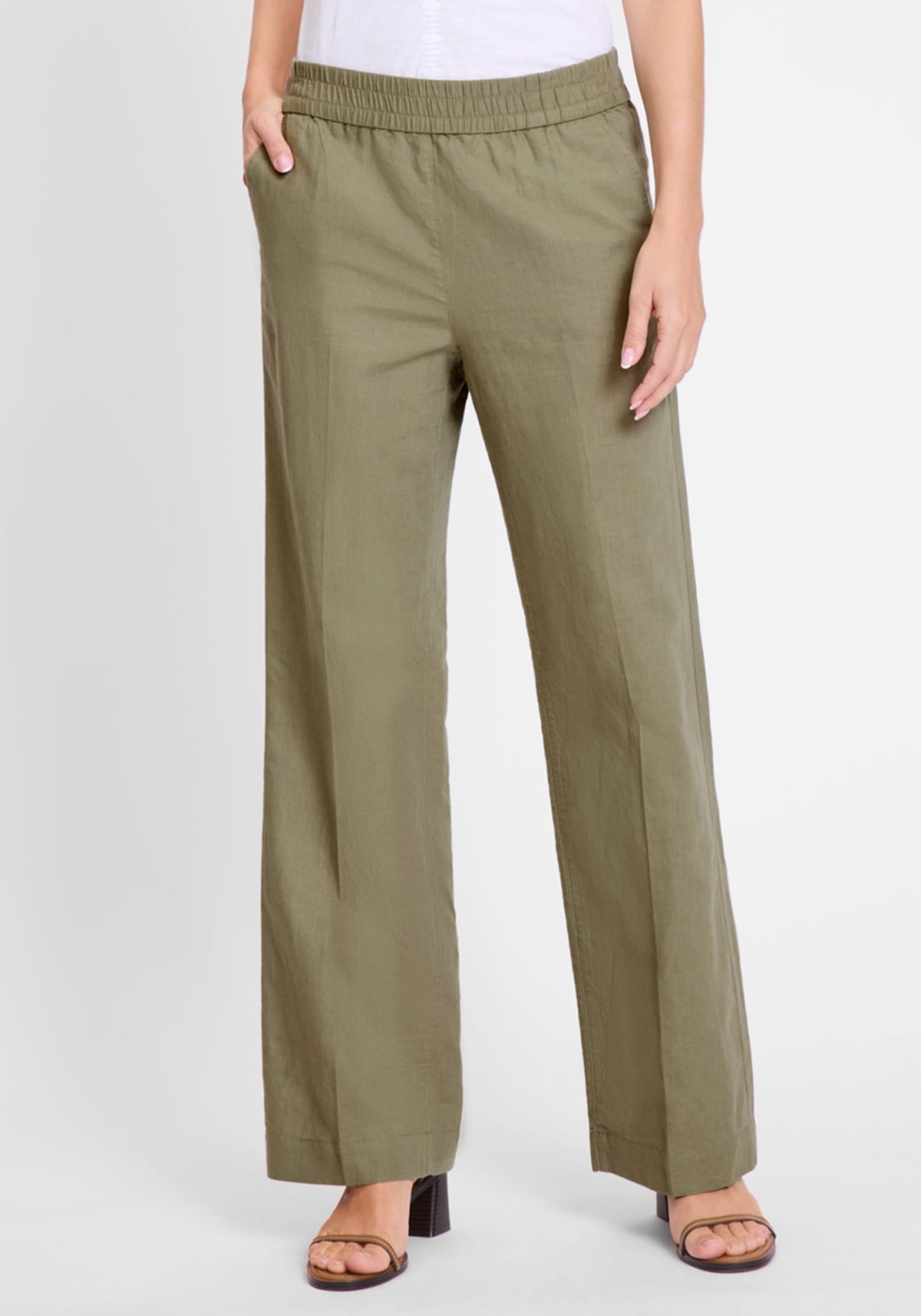 Pantalon pull-over à jambe large Anna Fit