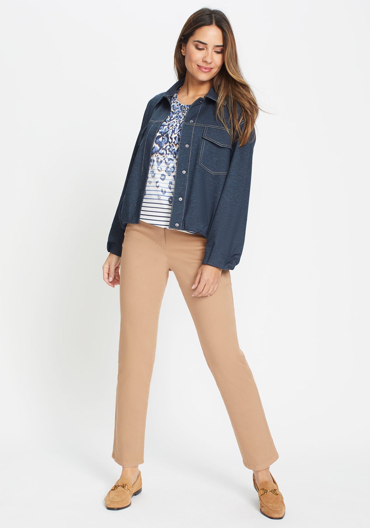 Lisa Straight Cropped Stretch Jean