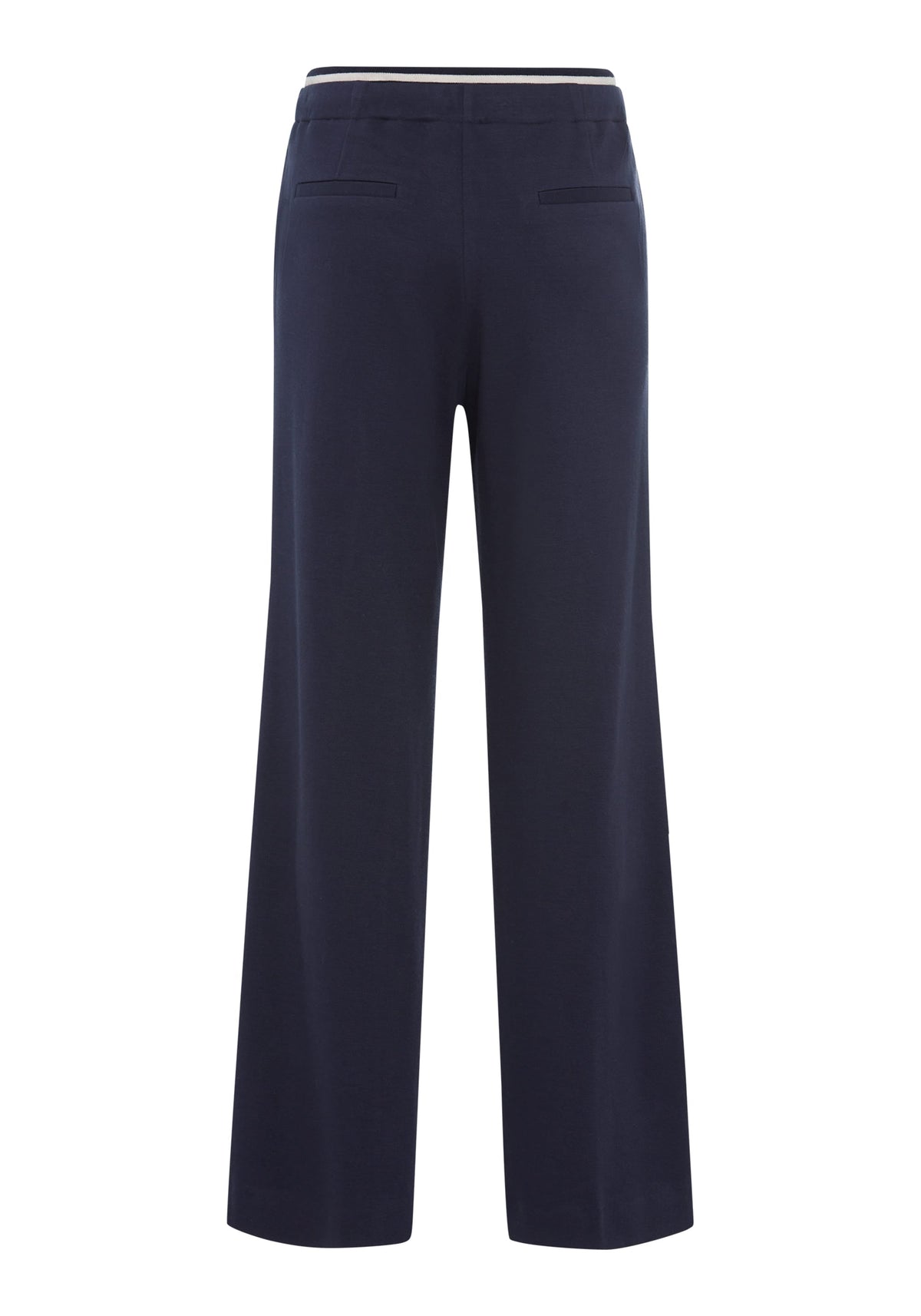Anna Fit Wide Leg Stretch Knit Drawstring Trouser