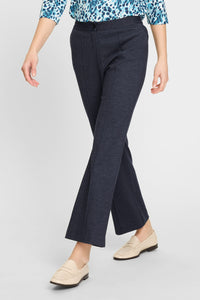 Mona Fit Bootcut Leg Denim Look Cropped Trouser