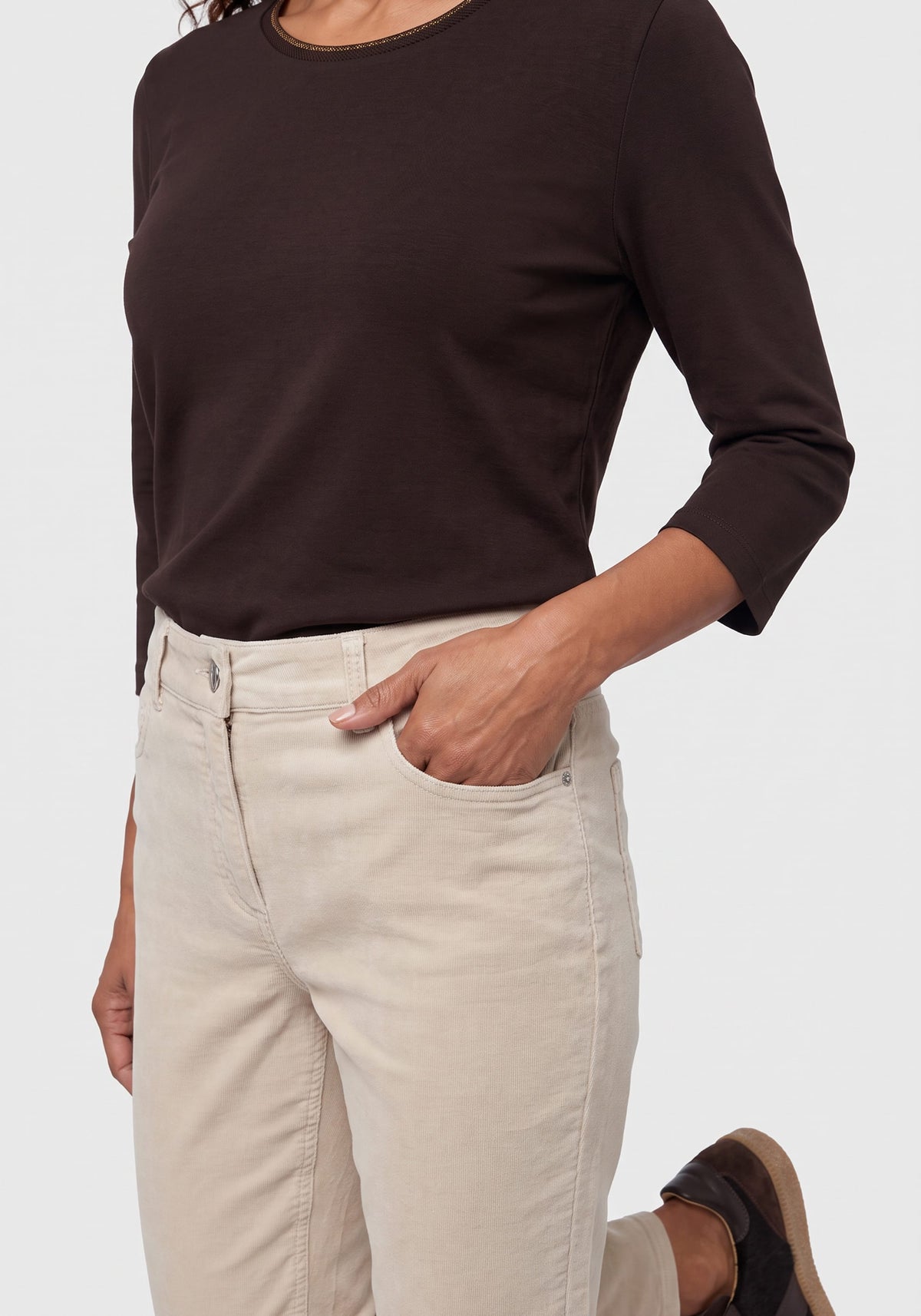 Pantalon en velours côtelé