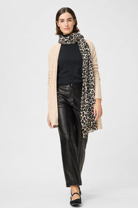 Mona Fit Straight Leg Faux Leather Pant