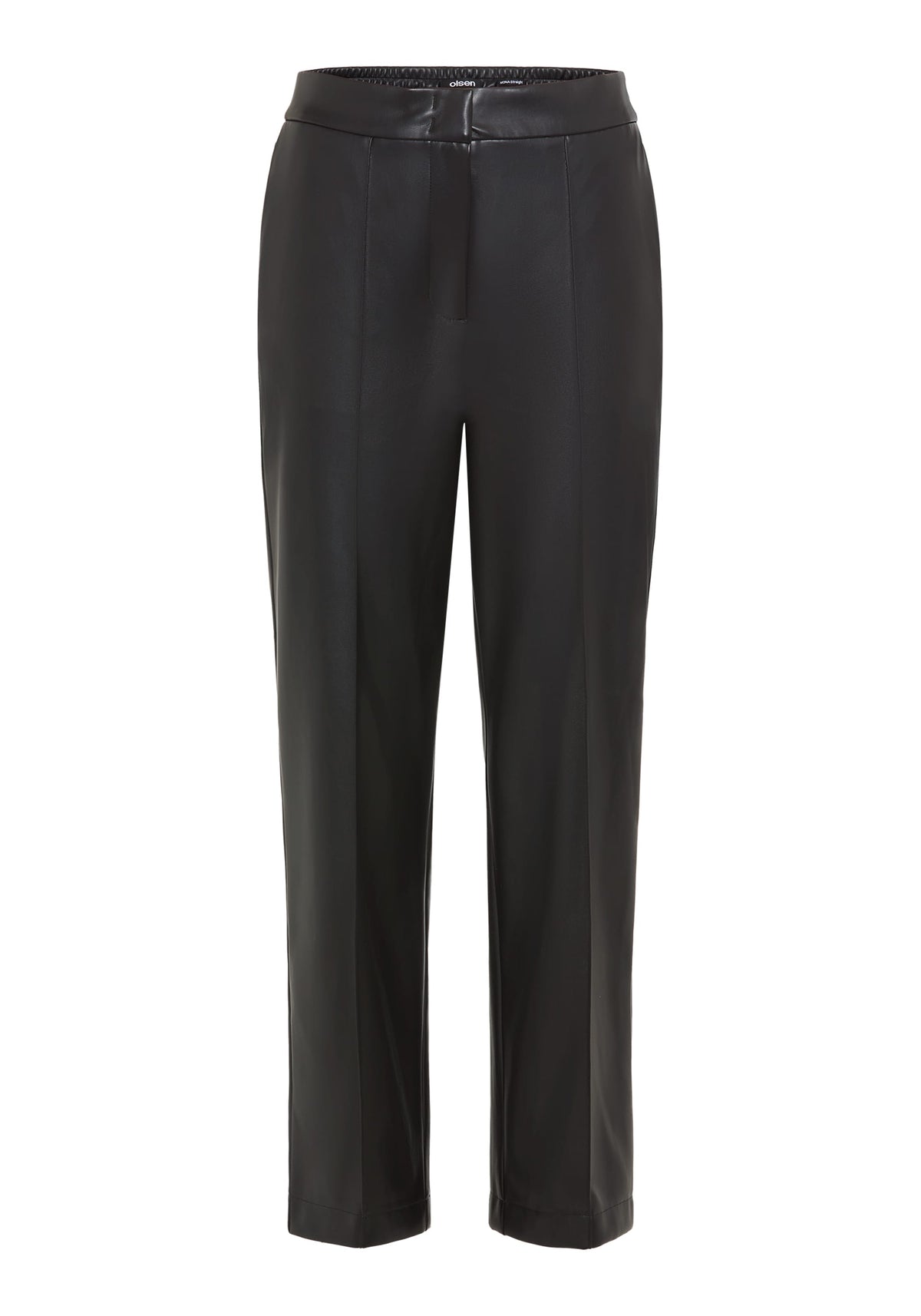 Mona Fit Straight Leg Faux Leather Pant