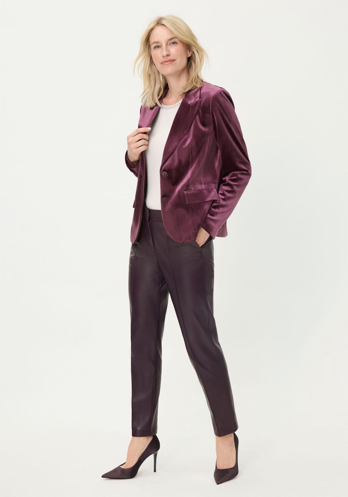 Lisa Fit Straight Leg Faux Leather Pant