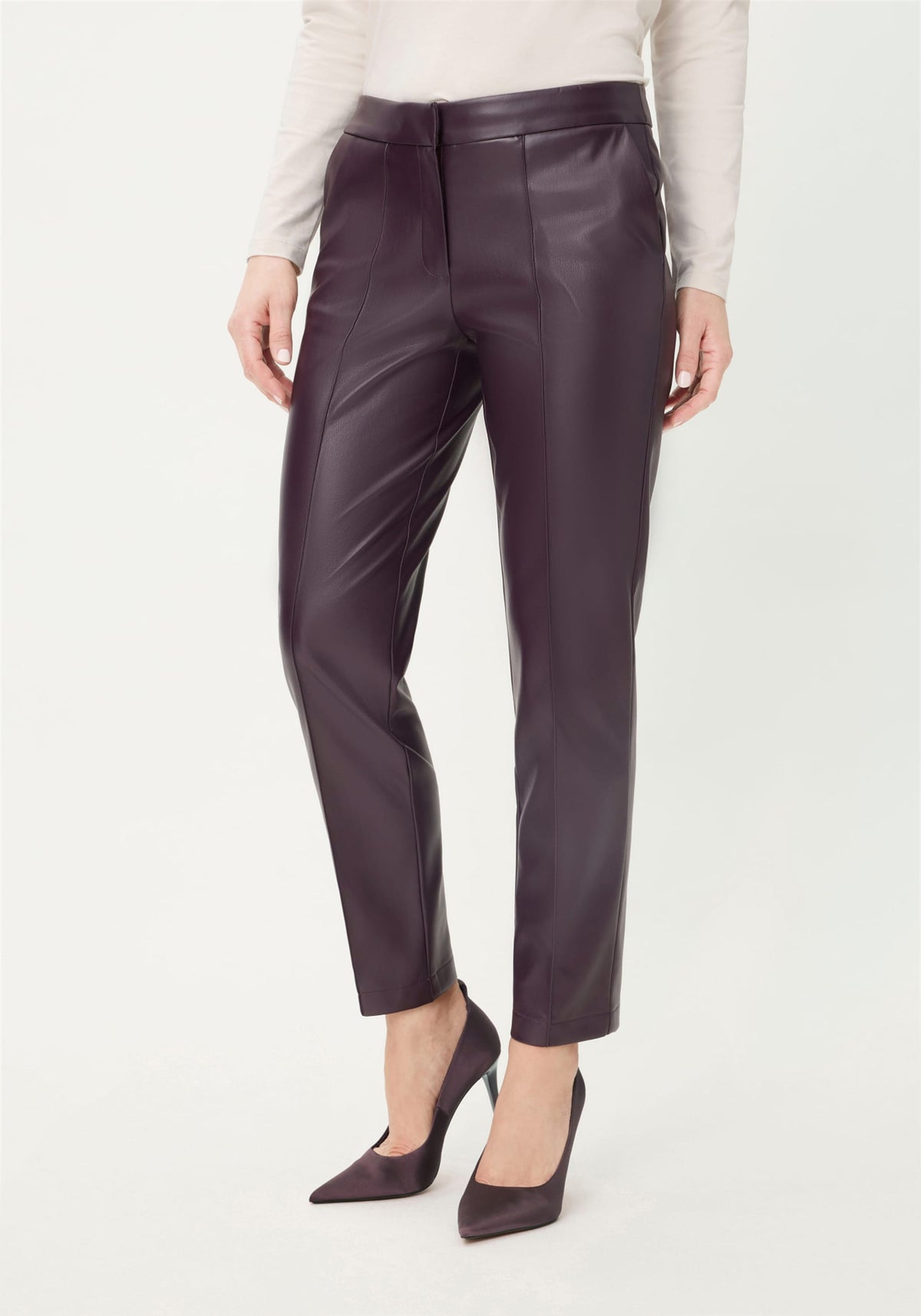 Lisa Fit Straight Leg Faux Leather Pant