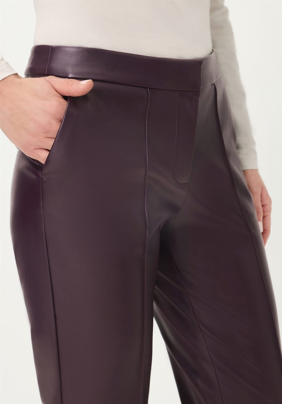 Lisa Fit Straight Leg Faux Leather Pant