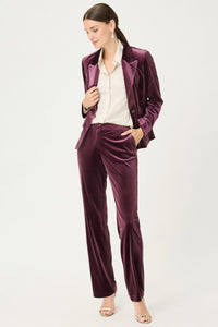 Mona Fit Velvet Trouser
