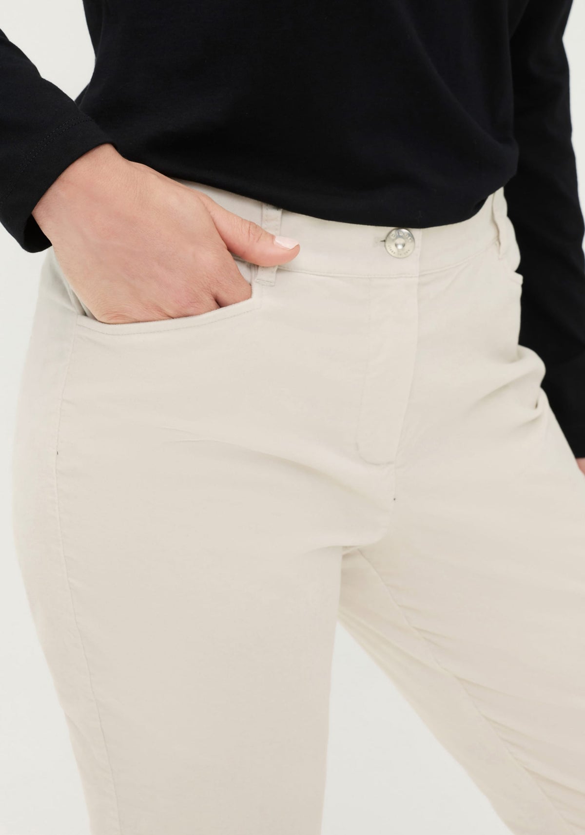 Pantalon en velours côtelé non coupé Lisa Fit