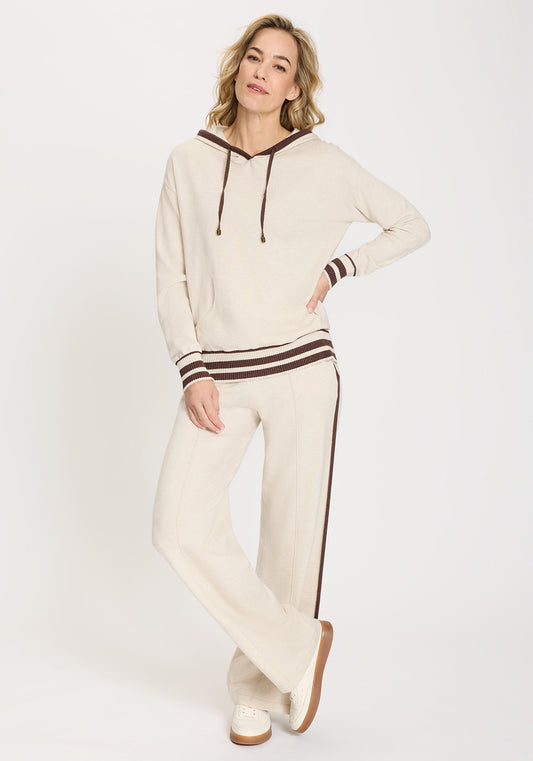 Anna Fit - Pantalon large en maille avec cordon de serrage