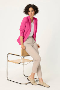 Stretch Cotton Cropped Pant