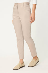 Stretch Cotton Cropped Pant