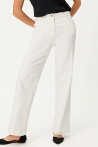 Scallop Stripe Jersey Top