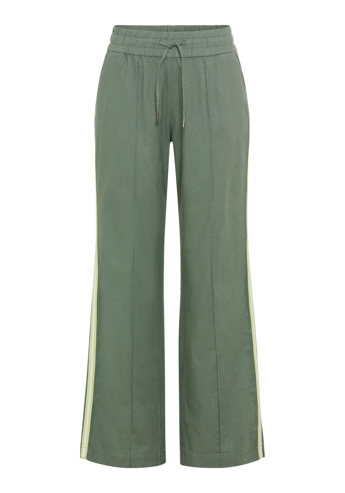 Pantalon à cordon de serrage et bandes latérales
