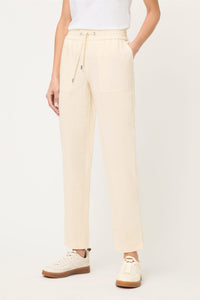 Linen Blend Cropped Pant