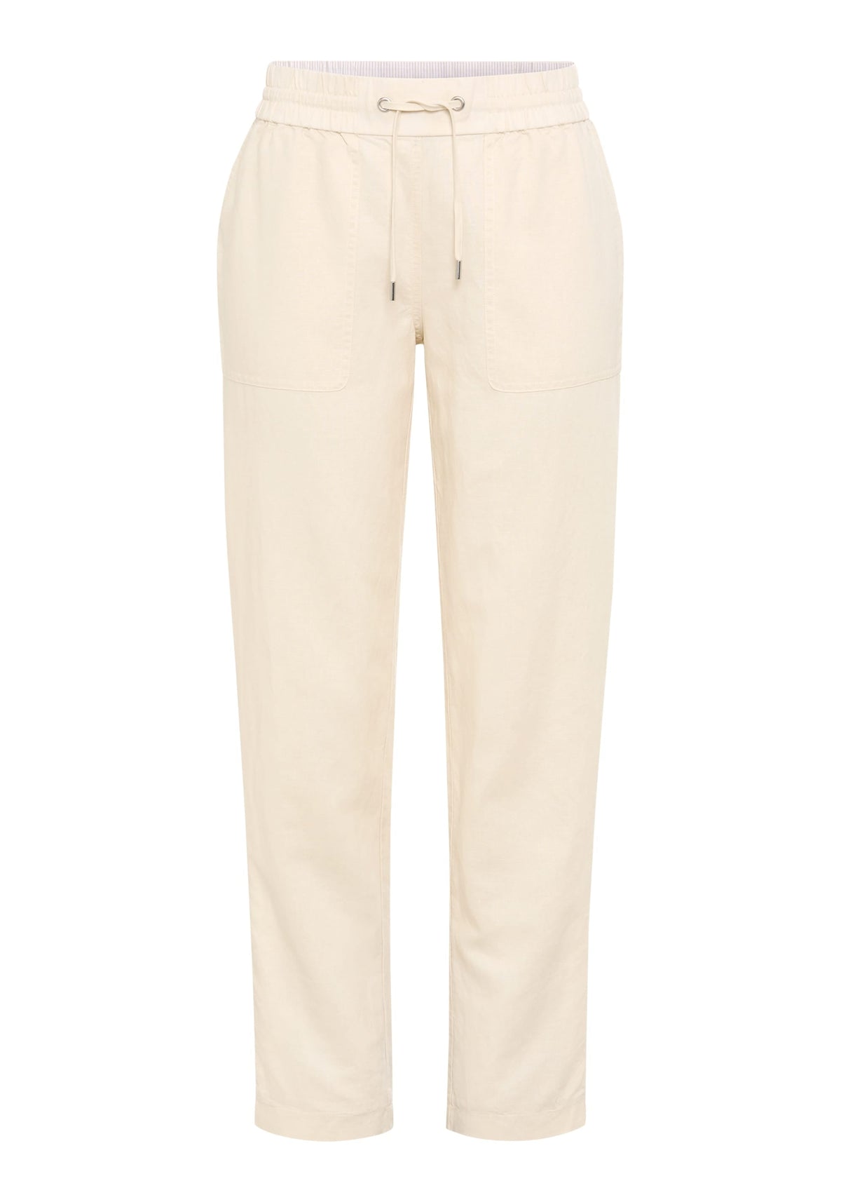 Linen Blend Cropped Pant