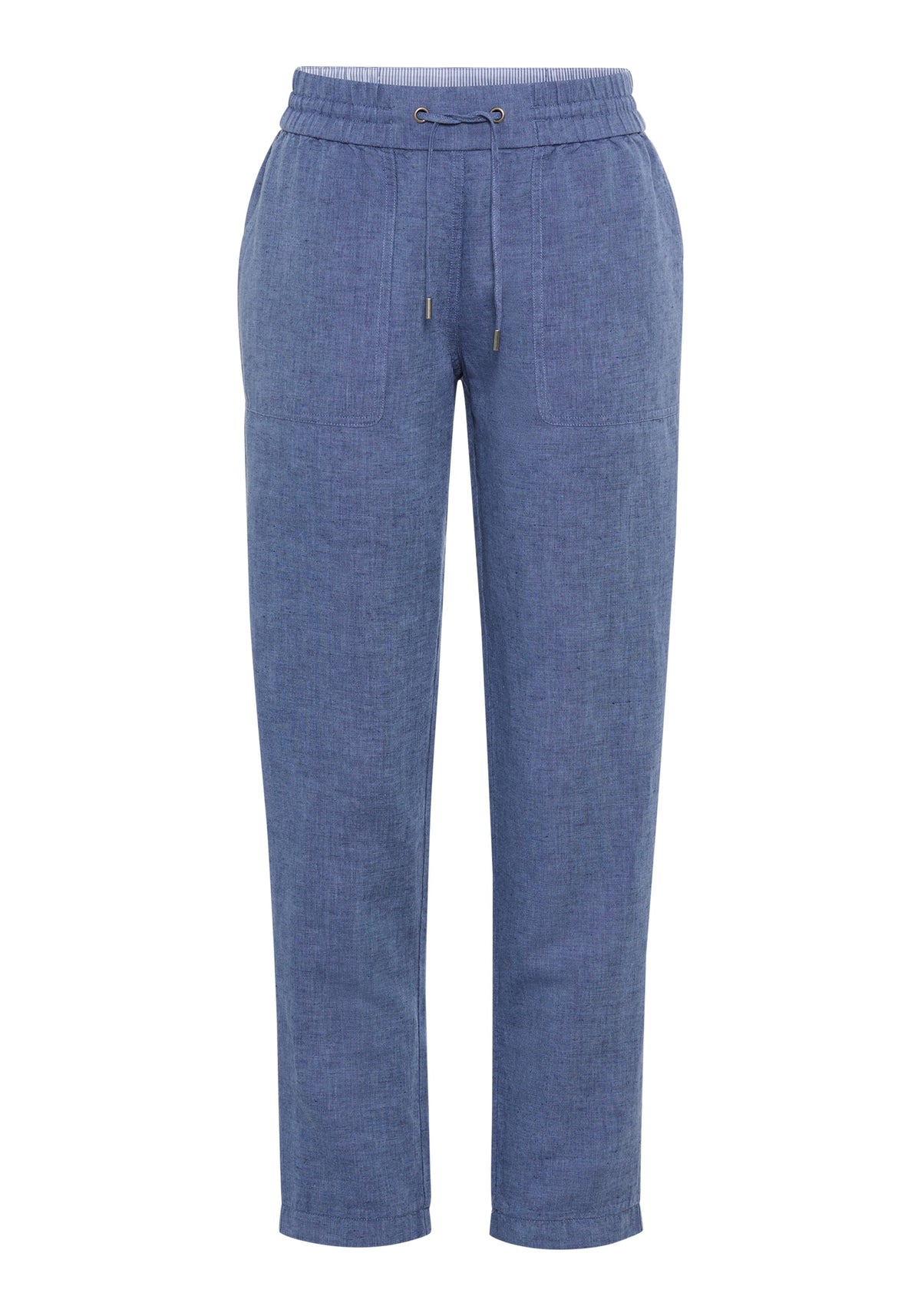 Cotton-Linen Blend Cropped Pant