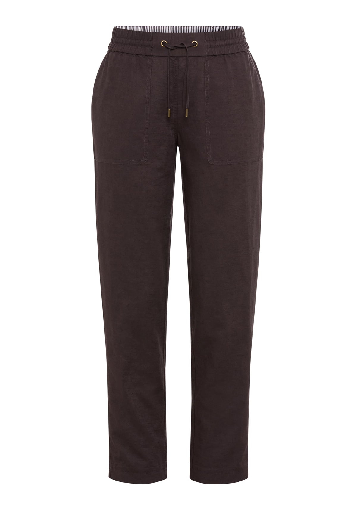 Cotton-Linen Blend Cropped Pant