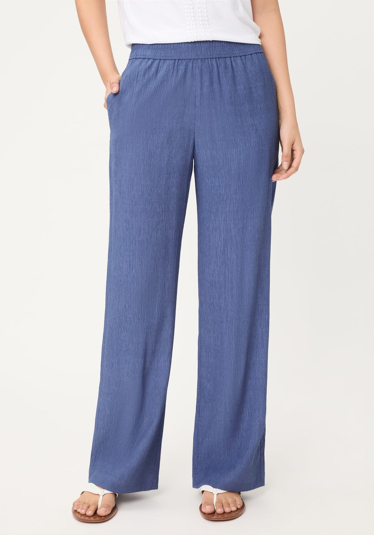 Soft Crinkle Pull-On Pant