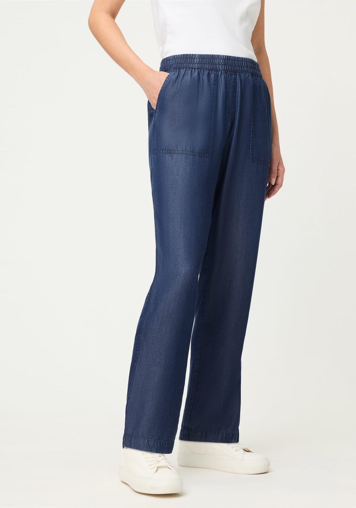 Soft Denim-Look Pant
