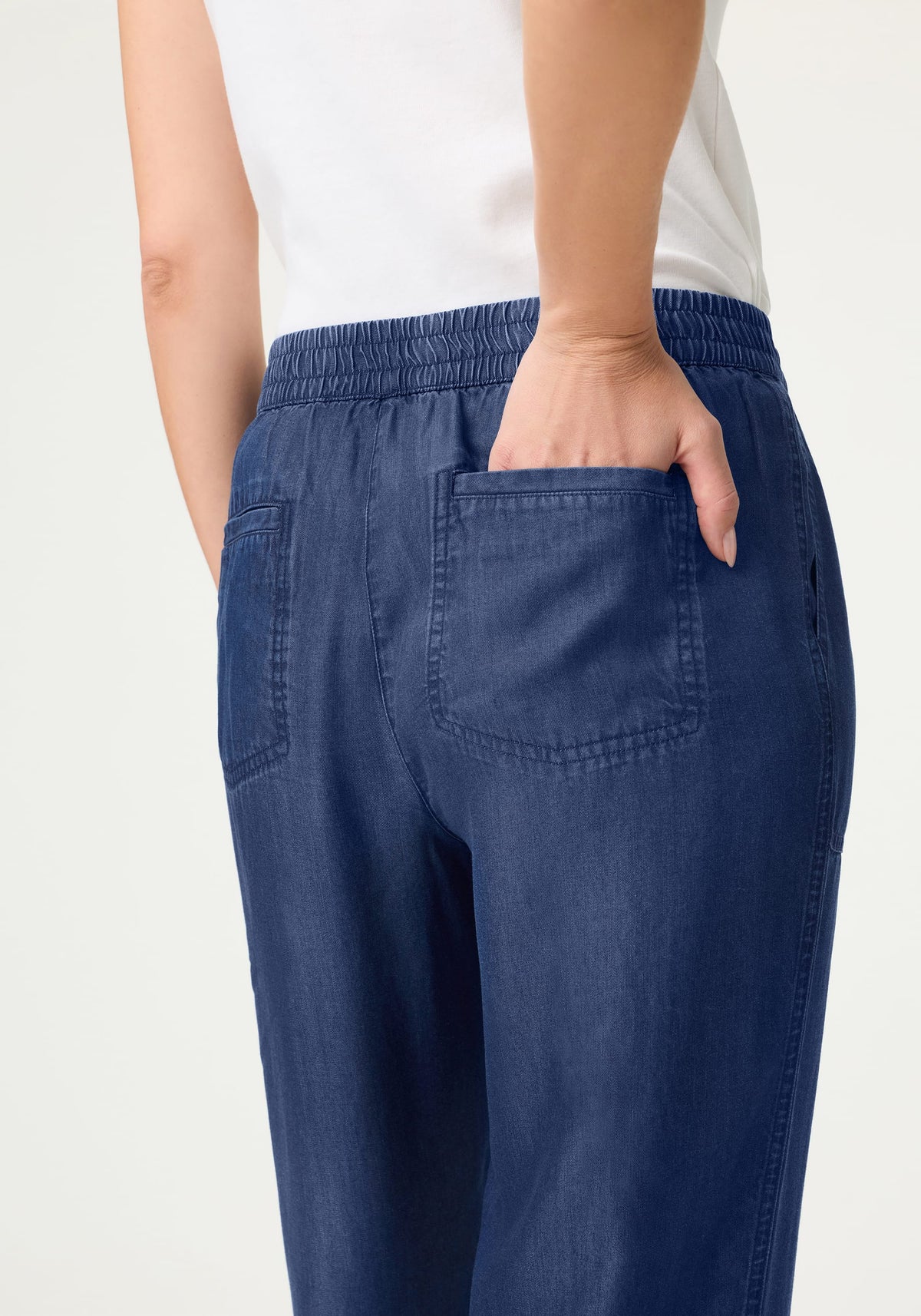 Soft Denim-Look Pant