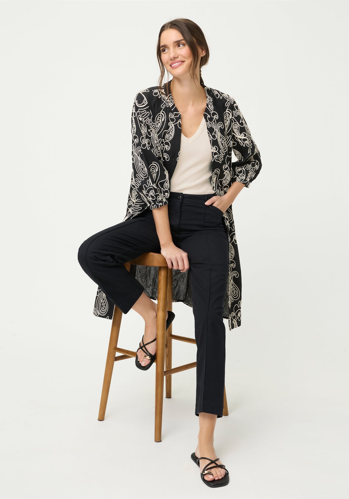 Pantalon décontracté droit Mona