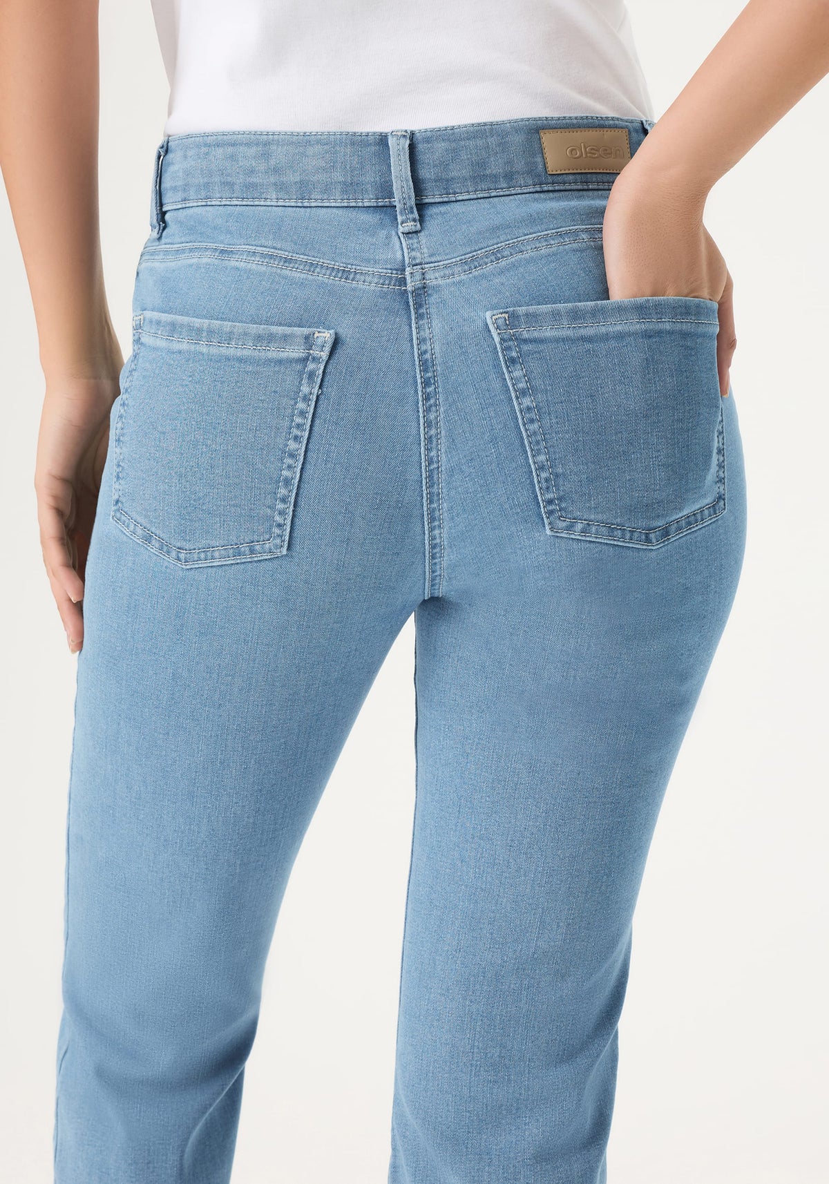 Cropped Denim Jeans