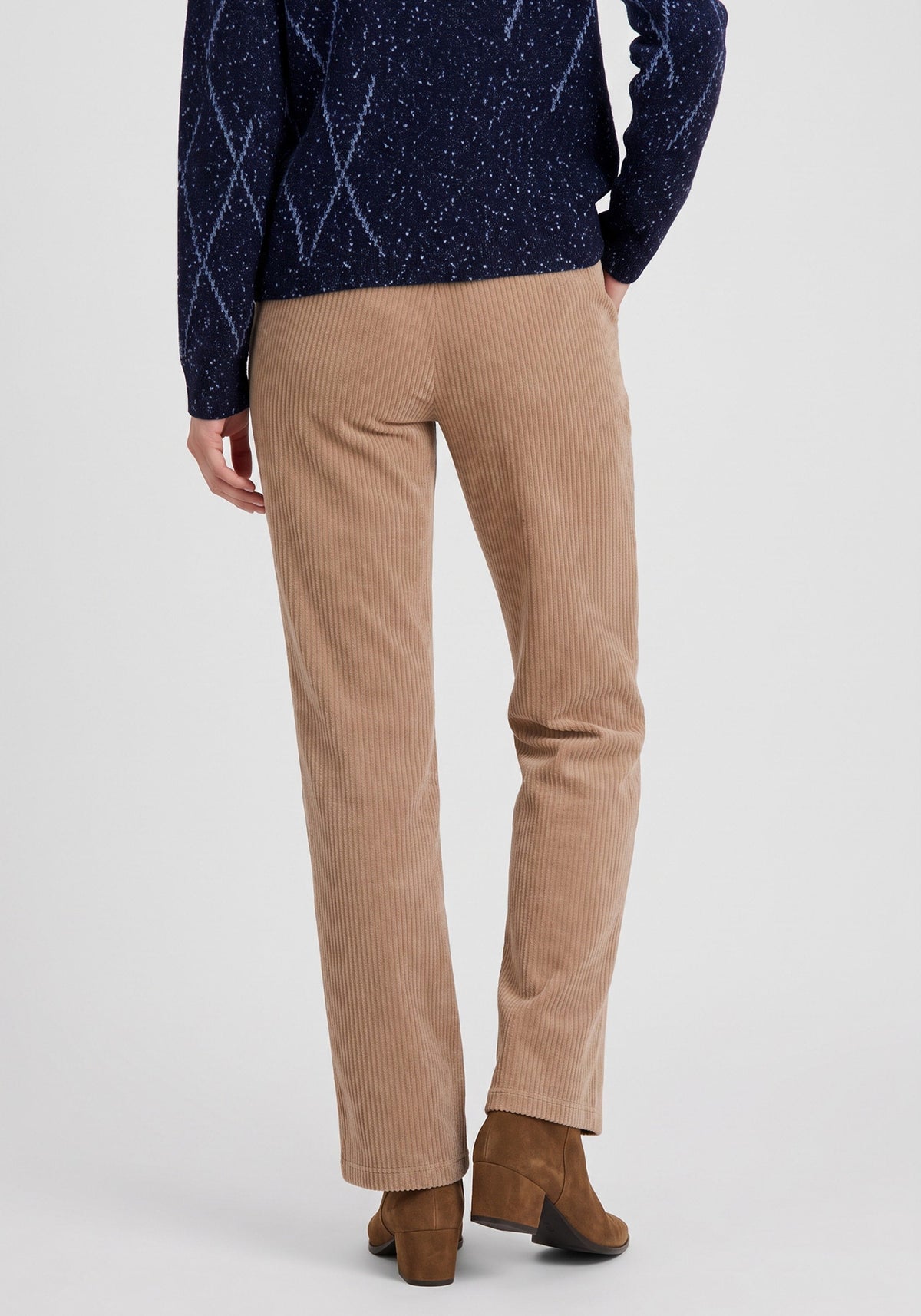 Pantalon en velours côtelé à enfiler