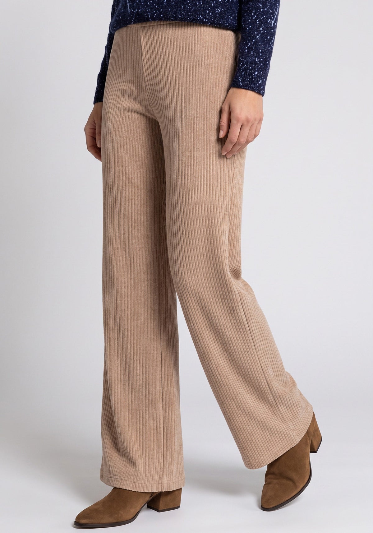 Pantalon en velours côtelé à enfiler