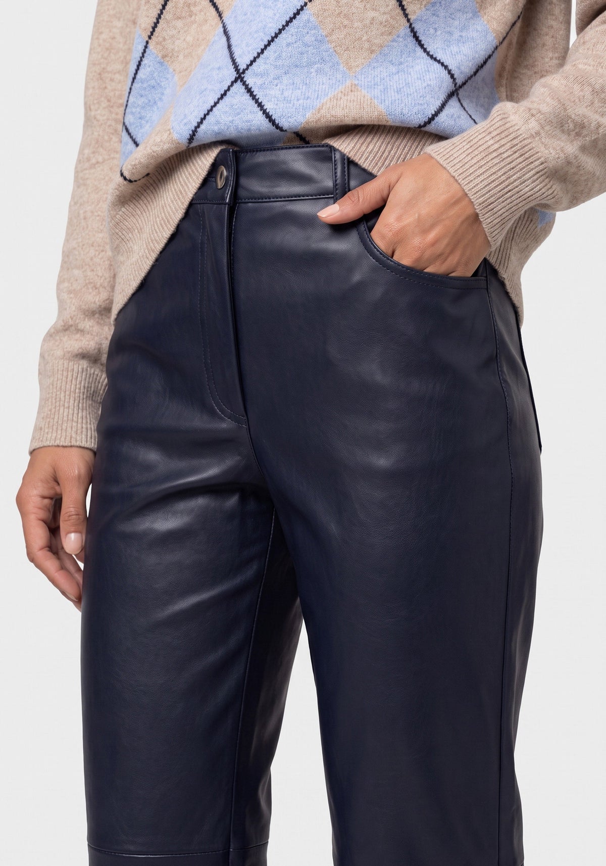 Pantalon en simili cuir