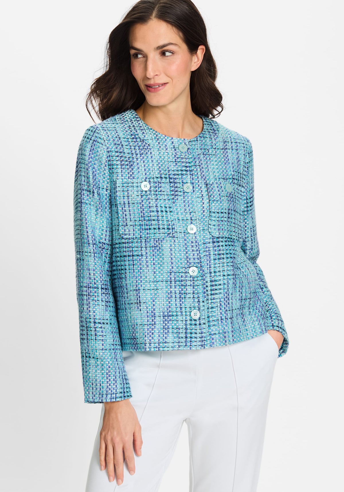 Cropped Tweed Jacket