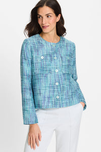 Anna Fit Ikat Print Pull-On Pant
