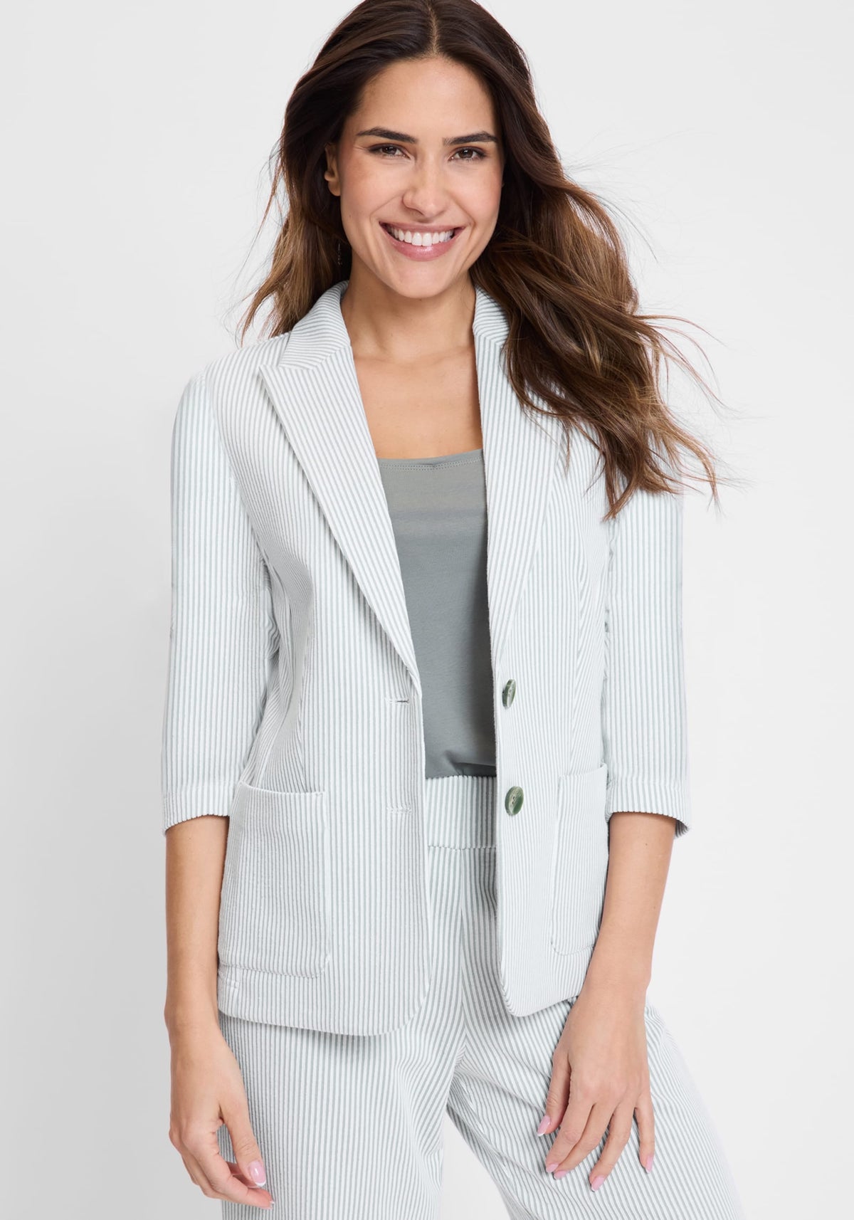 Seersucker Blazer