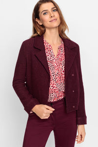 Double Breasted Boiled Wool Jacket