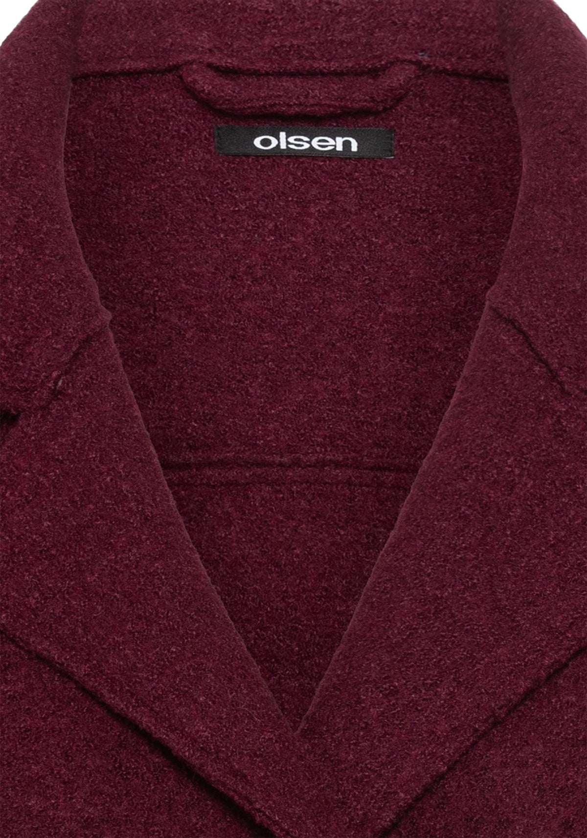 Double Breasted Boiled Wool Jacket
