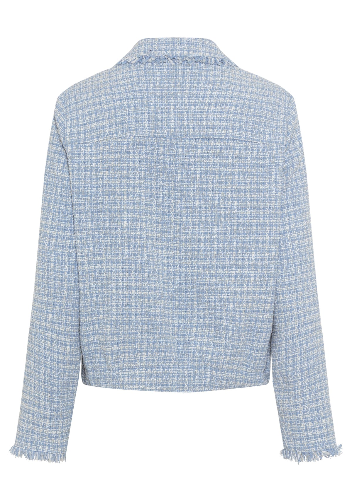 Zip Front Tweed Jacket