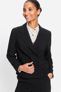 Cropped Double Breasted Blazer