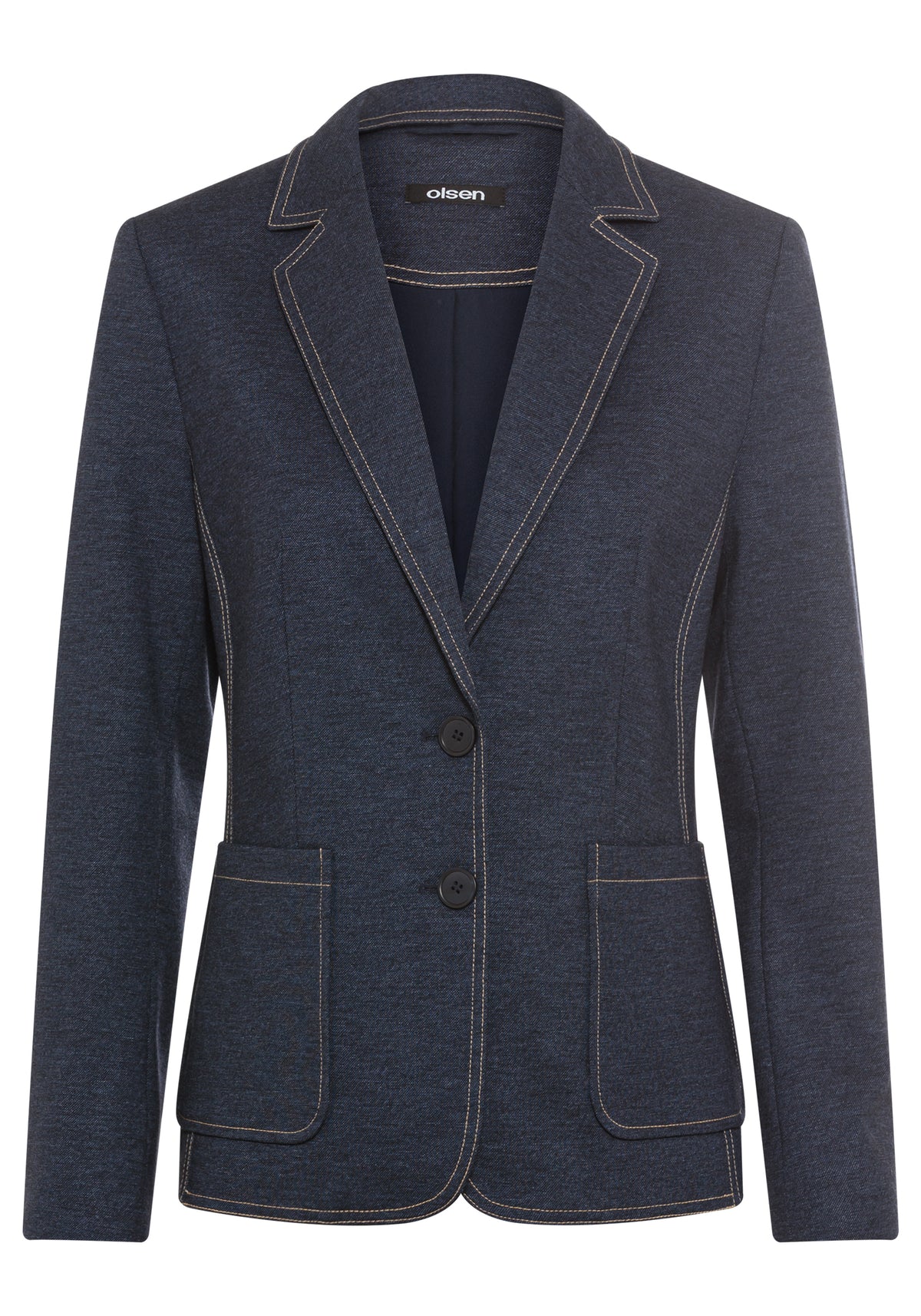 Denim Look Jersey Blazer