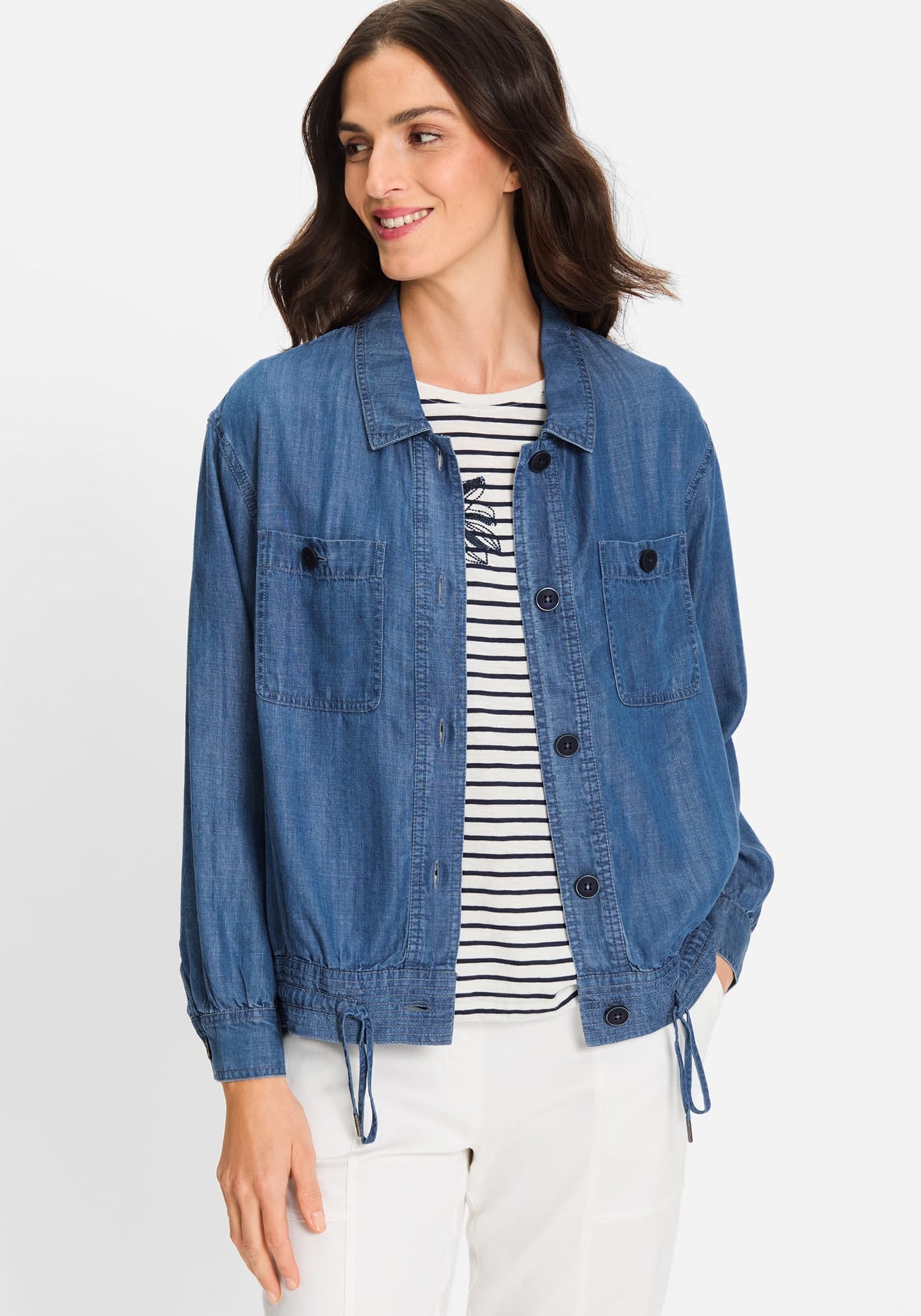 Lightweight Denim Look Jacket