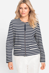 Stripe and Placement Print T-Shirt