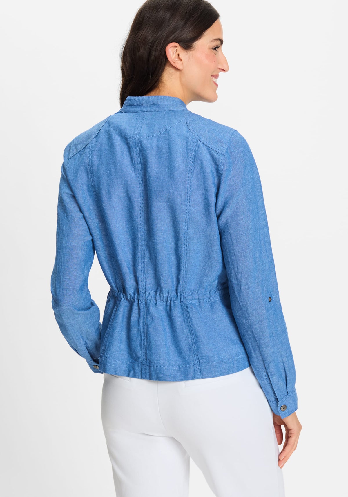 Collarless Safari Jacket